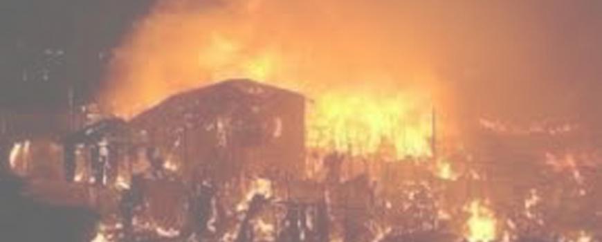 ताप्लेजुुङको तेम्बा बजारमा आगलागी एक करोड १८ लाखभन्दा बढीको क्षति